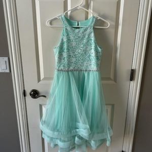 Girls Size 14 Spring Robin's Egg Blue Dresd